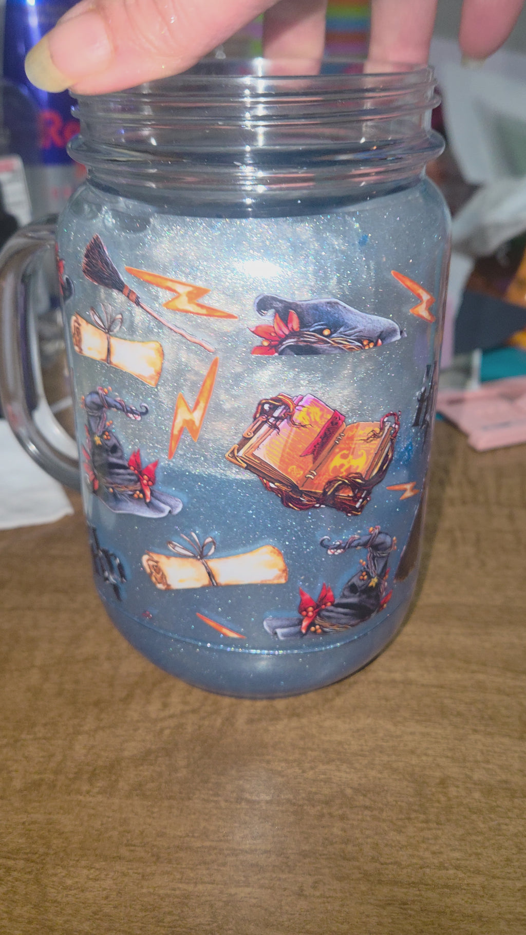 Mason plastic cup